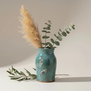 Vintage Studio Pottery Vase Organic Modern Intentional Rugged Primitive Design